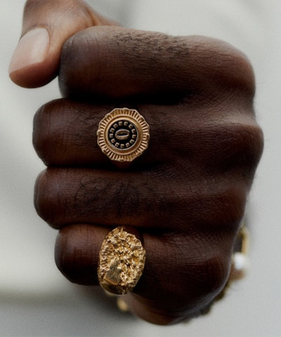 Gold plated rings