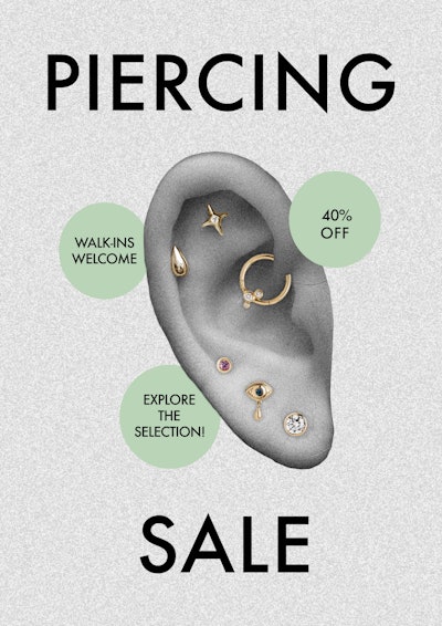 In-store only: Piercing Jewellery Sale